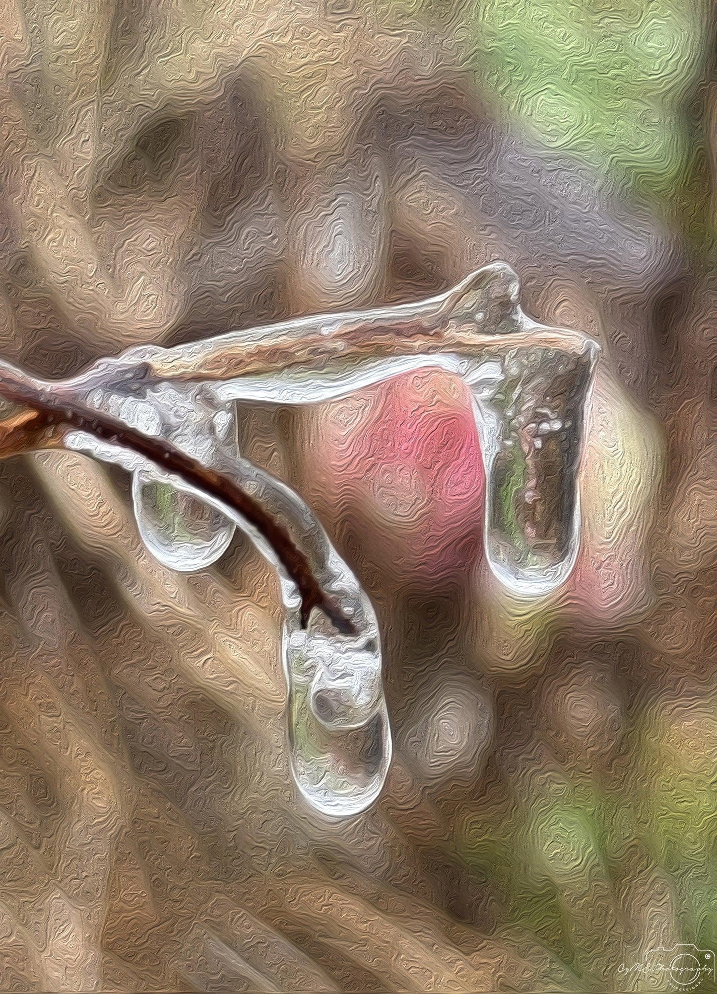 Frozen water drop_V002_oil painting - Superbpictures