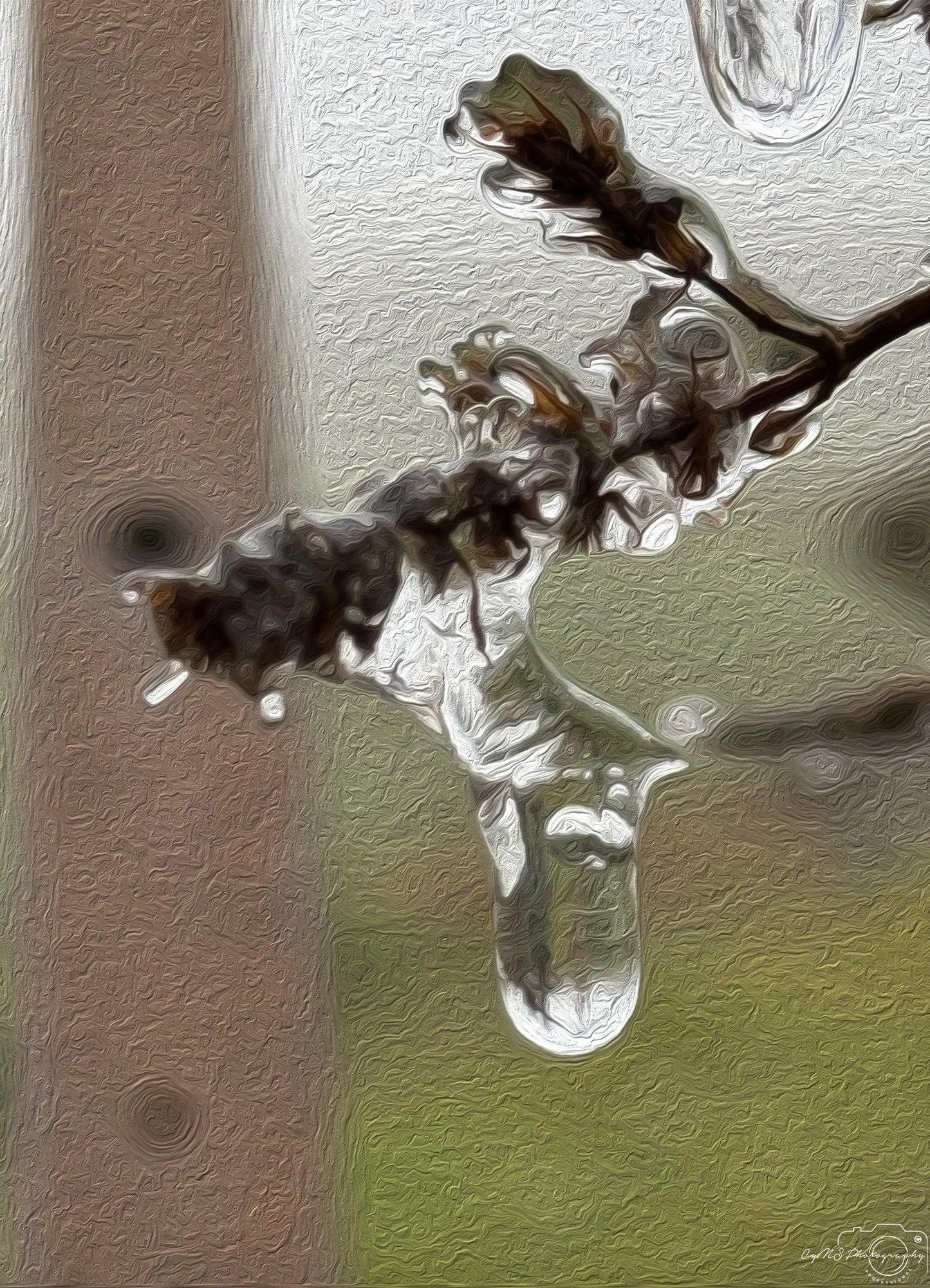 Frozen water drop_V008_oil painting - Superbpictures