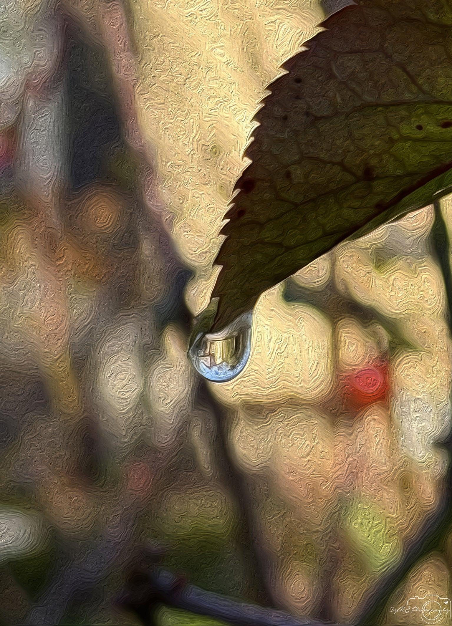 Beautiful water drop_V026_oil painting - Superbpictures